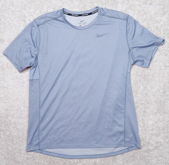 Nike Tops - Nike Dri-Fit Stone Light Blue Running Short Sleeve T Shirt Womens Size XL